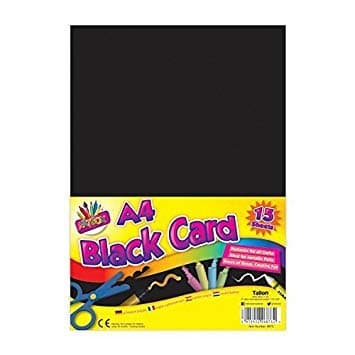 Artbox Activity Card - Black - Pack of 15 A4 Sheets