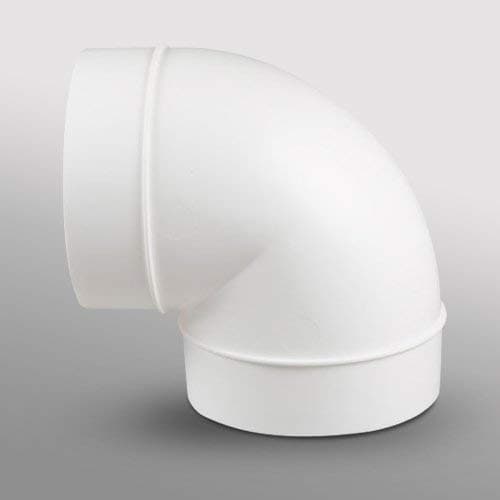 6" 150mm 90 Degree Bend for Ventilation, Extractor Inline Fans Ducting