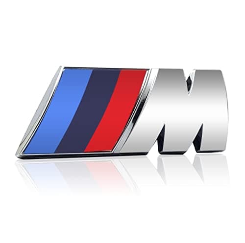 Carzilla Auto 3D ABS Plastic Sticker M Power Decal Sticker Emblem Decal for All Cars & Bikes (Chrome)