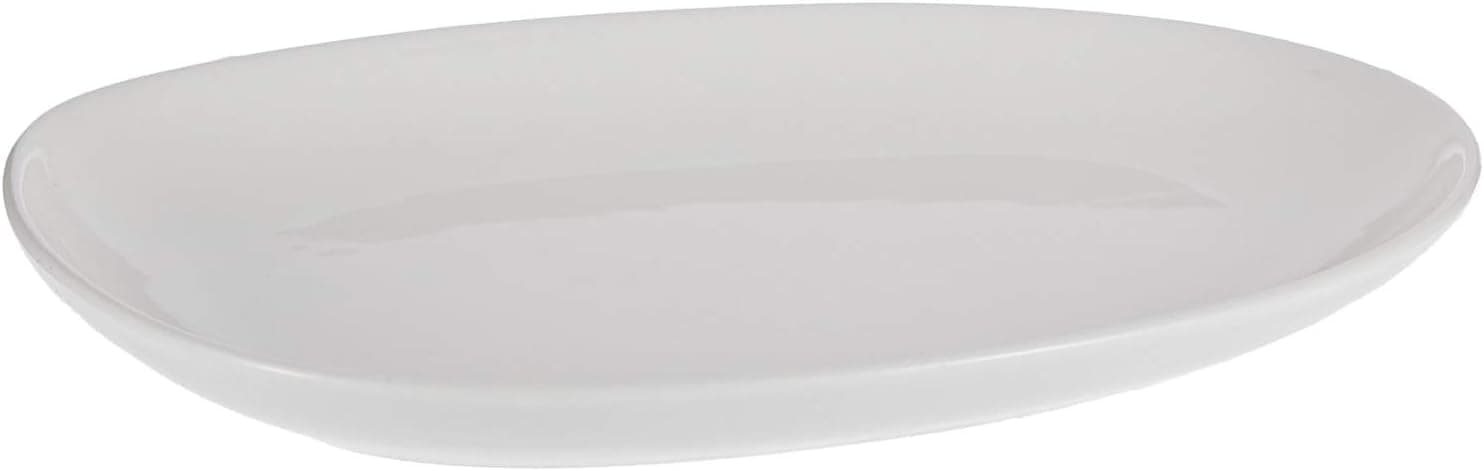 Symphony White Pebble Serving Platter, 218 x 172, 22 cm