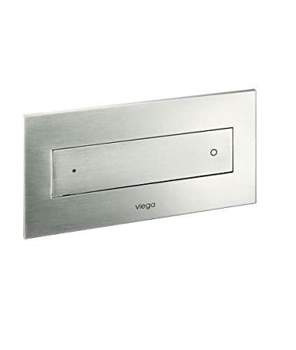 Viega 8332.1 Plate, Style 12 Visign Flush Panel Actuating for Style12 Plastic Brushed Stainless Steel