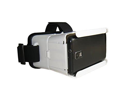 FIVESUNG® Plastic Version Google Cardboard 3D VR Complete Kit Virtual Reality Glasses Headset for Real HD 3d Experience, White