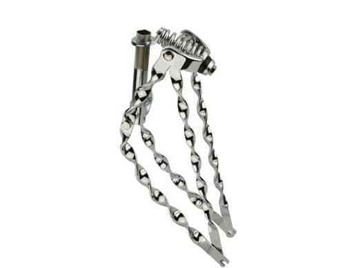 20" Classic Flat Twisted Spring Fork 1" Chrome. Bike Fork, Bicycle Fork, lowrider Bike Fork lowrider Bicycle Fork