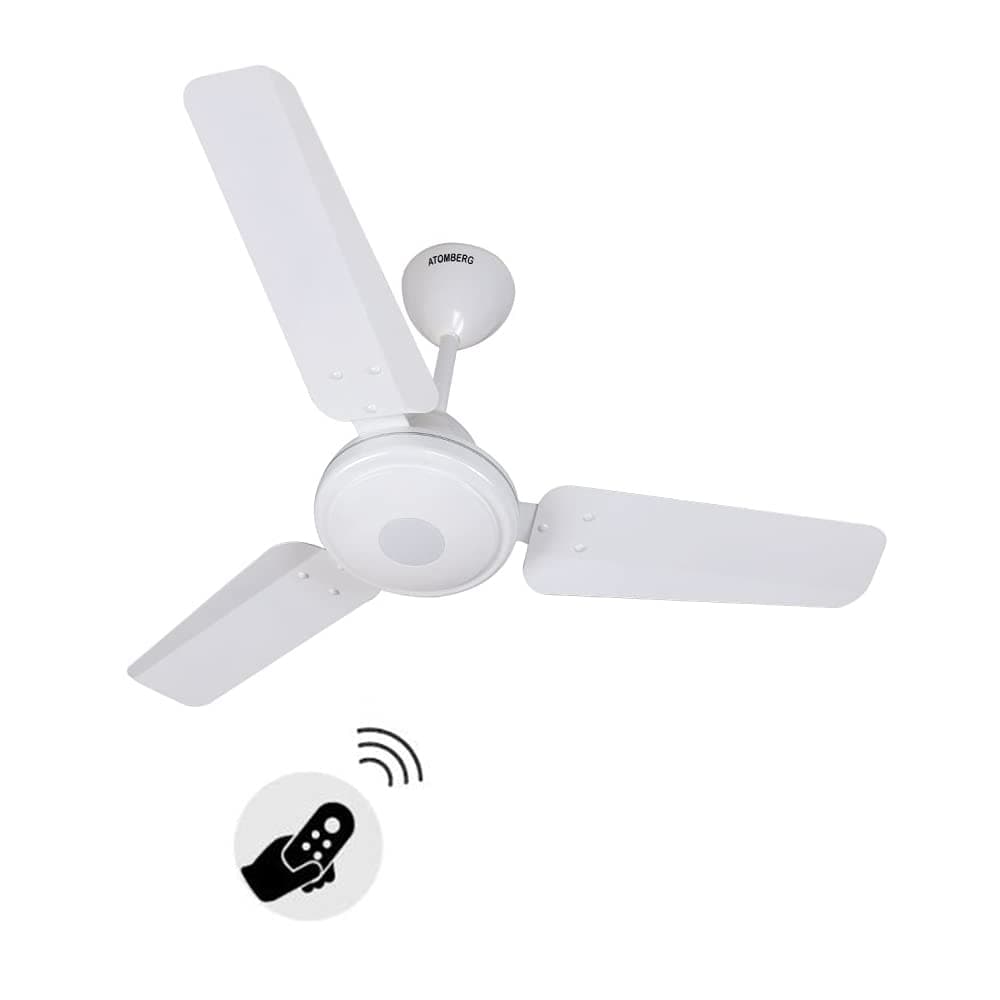atomberg Efficio 900mm BLDC Ceiling Fan with Remote Control | BEE 5 star Rated Energy Efficient Ceiling Fan | High Air Delivery with LED Indicators | 3 Year Warranty (Gloss White)