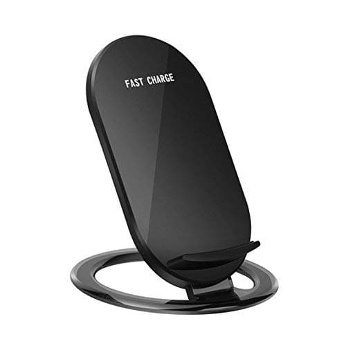 DooLike Airpower 2 Coil Fast Wireless Charger Stand Dock Quick Wireless Charging Pad for Samsung Galaxy S8 S8 Plus Note 8 S7 Edge S7 S6 Edge Plus Note 5 Apple iPhone X iPhone 8 iPhone 8 Plus, Qi Enabled Perfect Compatibility both In Car and Home