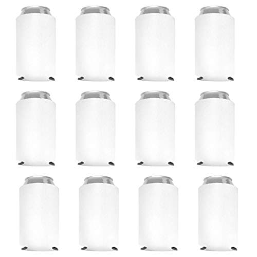 Can Cooler Sleeves Blank Poly Foam (12, White)