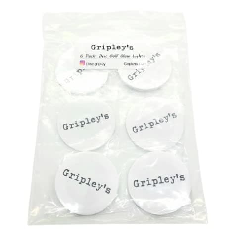 LED Disc Golf Lights (Glow in The Dark Discs)- 6 & 20 Pack Light Adhesive for Disc Golf and Can Jam
