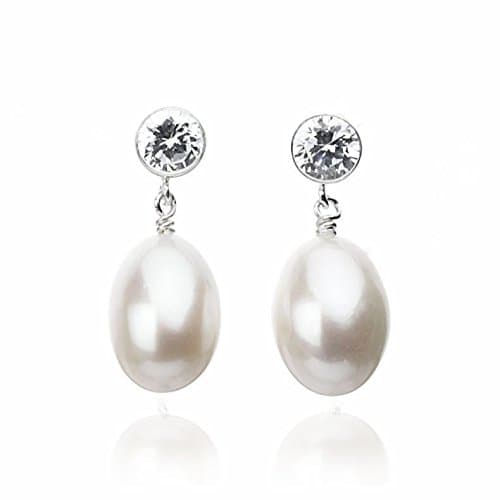 "Kate Middleton" Cultured Freshwater Pearl Dangle Post Earring