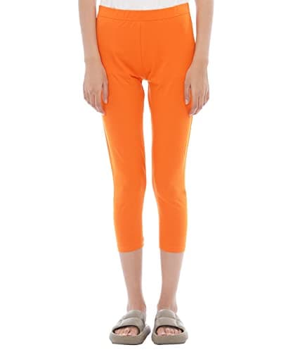 CARBON BASICS Women's Cotton 3/4th Cropped Solid Skinny Capri Pant