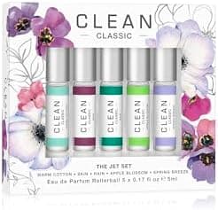 CLEAN CLASSIC Fragrance Discovery Gift Set, Travel Mini Size, Layerable Perfume for Everyday Wear, Long Lasting, Vegan, Phthalate-Free & Paraben-Free