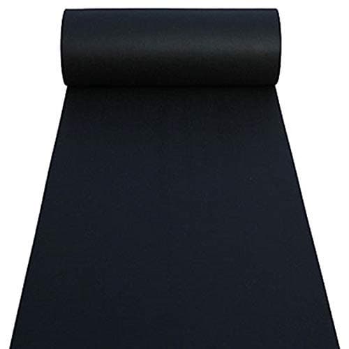 Aisle Runners Wedding Accessories Black Aisle Runner Carpet Rugs for Step and Repeat Display, Ceremony Parties and Events Indoor or Outdoor Decoration 24 Inch Wide x 15 feet Long