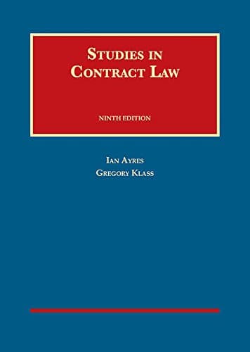 Studies in Contract Law (University Casebook Series)