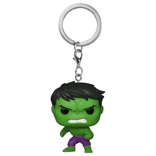 Funko POP! Keychain: Marvel - Hulk - Marvel Comics Novelty Keyring - Collectable Mini Figure - Stocking Filler - Gift Idea - Official Merchandise - Comic Books Fans - Backpack Decor