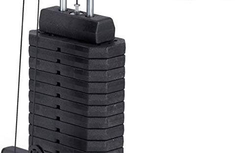 BODY TECH PVC Weight Stack Spare Plates for Gym Machines (5Kg Each Plates , 70 , black )
