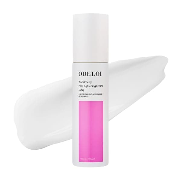 Black Cherry Pore Tightening Cream, Pore Minimizing Primer Effect, Blurring Face Moisturizer for Smooth Makeup, Korean Skincare, 100ml