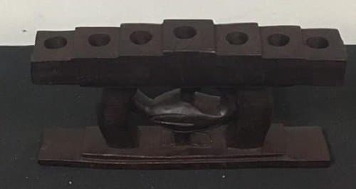 Kwanzaa Candleholder- Sankofa Kinara (Brown)