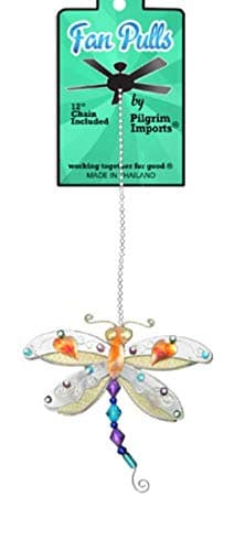 Dragonfly Bronze Nickel and Copper Hanging Fan Pull - Gift Packaged
