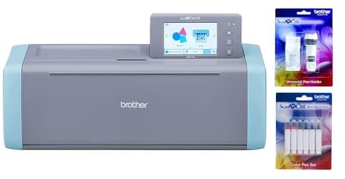 Brother ScanNCut SDX125E Electronic DIY Cutting Machine with Scanner, Plus Universal Pen Holder and Color Pen Set