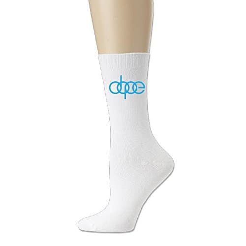 Dope Audi Logo Crew Sock White