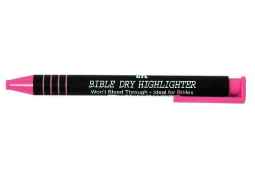 Bible Dry Highlighter - Pink 12pk