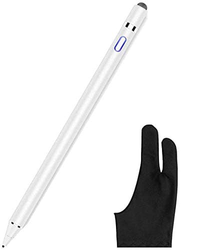 Active Stylus Digital Pen for Touch Screens, 1.5mm Fine Point Stylus Pencil Compatible with Apple iPhone iPad Samsung Phone &Tablets, for Drawing and Handwriting (iOS/Android)