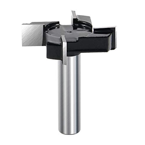 CNC Spoilboard Surfacing Router Bit - 2" Cut Diameter 1/2" Cut Length Slab Flattening Router Bit Carbide Planer Router Bits Wood Milling Cutter Planing Tool Woodworking Tools