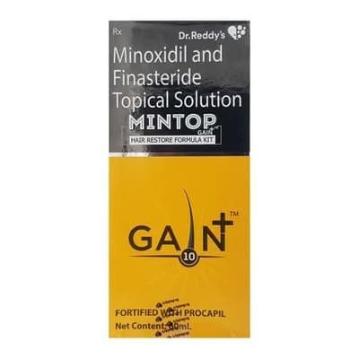 Mintop Gain+ 10 Topical - Bottle of 60 ml Solution