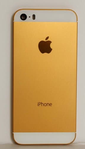 Replacement Hard Metal Back Housing Cover case For iPhone 5S, Gold Color