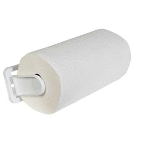 Wall Mount Foldable Plastic Paper Towel Holder, White