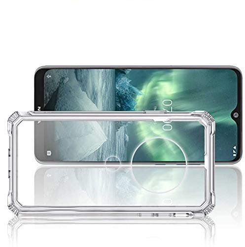 GKK CASE - for Nokia 7.2 /Nokia 6.2 Case - Anti-Yellow Soft Silicone TPU Clear Cover - Shock Absorption Slim Fit (Clear)
