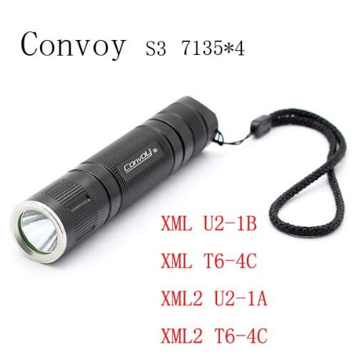 Convoy S3 71354 3/5Modes 2 Groups LED Flashlight 18650.