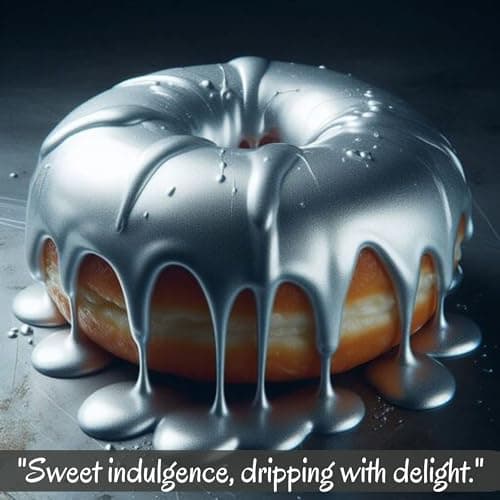 Confect Edible Drips | Drip For Cake Decoration | Cake Decorating Drip | Edible Sparkling Drips for Doughnuts & Cupcakes (3.71 Oz) (Shimmering Silver)