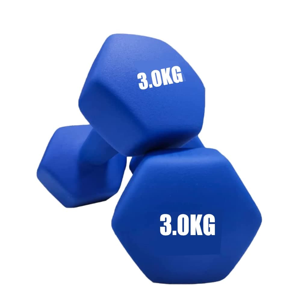 COOLBABY Dumbbells Weights Exercise-Blue/3KG*2