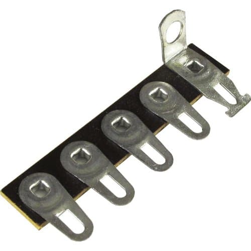 Terminal Strip - 5 Lug, 1st Lug Common, Horizontal, package of 5