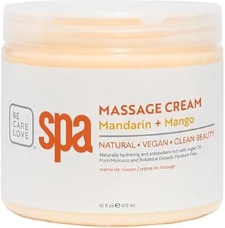 BCL Spa Mandarin and Mango Massage Cream, 16 Ounce
