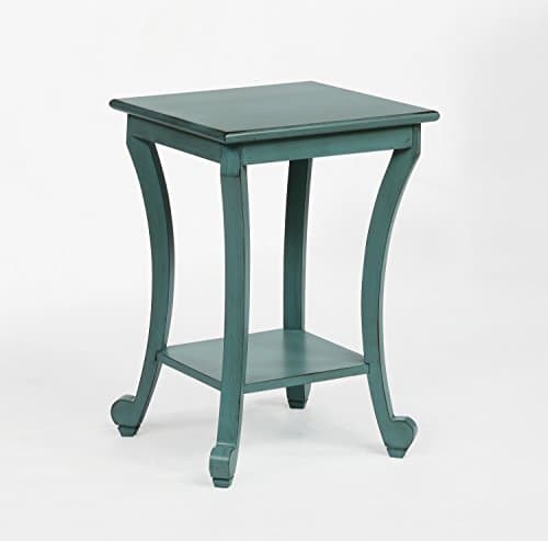 Crown Mark Claire Chairside Table Aqua