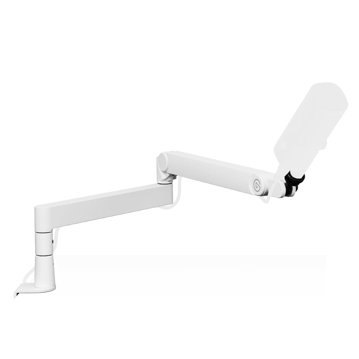 Elgato Wave Mic Arm Pro White - 360° Rotatable Thin Gas Spring Mic Arm for Elgato Mics, Shure SM7B, HyperX QuadCast, Rode, Blue Yeti and More - For Broadcasting, Podcasting, Streaming