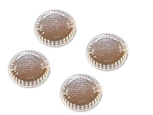 Indicator Glass Set of 4 (White Checked) Model_14 - Halogen, All Vehicle