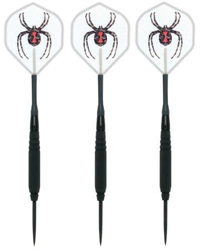 Black Widow Fixed Point Tungsten Steel Tip Darts Smooth Barrel 20 Gramme