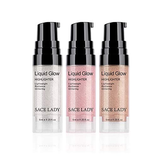 3 Pack Liquid Highlighter Makeup Set Smooth Radiant Illuminator For Face Bronzer
