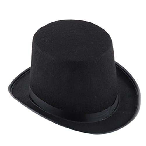 Start Black Hat Magician Magic Hat Cap Jazz Hat For Party & Halloween & Carnivals