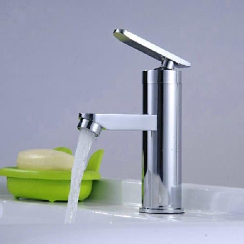 Chrome Brass Waterfall Single Handle Bathroom Basin Sink Mixer Tap