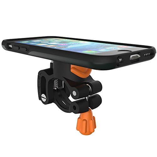 Morpheus Labs M4 BIKE-KIT Bicycle-Mount for Apple iPhone 6 / 6S, Smartphone-Mounting with patented magnetic quick opening, ultra-safe holder, easiest handling, Bike-Case & Bike-Mount extreme hold for Bike-Navigation / Mobile-Mount, handlebar diameter variable 22 to 32mm, incl. rain cover [Dark Slate]