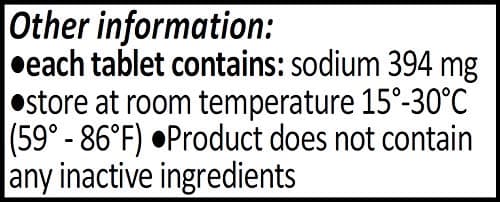 Sodium Chloride Tablets 1 gm, USP Normal Salt Tablets - 100 Tablets