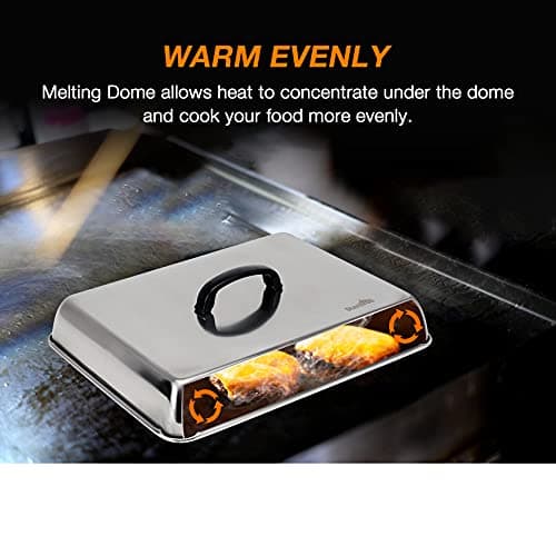 Stanbroil BBQ Grill Accessories Tool Kit - Multipurpose Stainless Steel Rectangular Roasting/Backing Pan and Cast Iron Burger Bacon Press