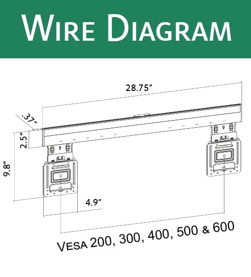 ynVISION.Design Ultra Slim Micro Gap TV Wall Mount Bracket | Compatible with Samsung Frame TVs (2021-2023) for Easy Install | Fits All TVs 37"-85"