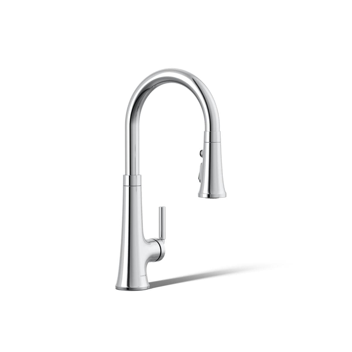 Kohler 23764-CP Tone Pull Down Kitchen Faucet, Kitchen Sink Faucets with Pull Down Sprayer, Polished Chrome