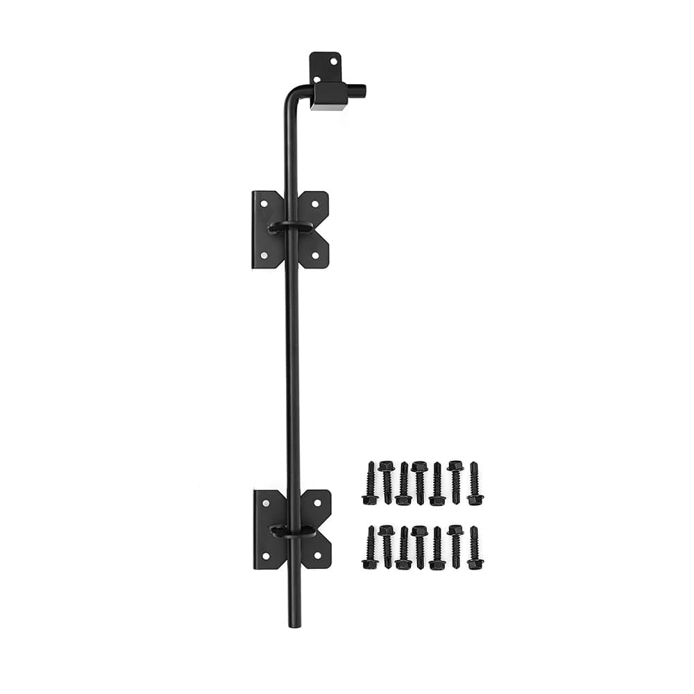 Heavy Duty 24 inch Cane Bolt Drop Rod Gate Drop Pin Steel Material -1 Pack mainly for Single Open Door