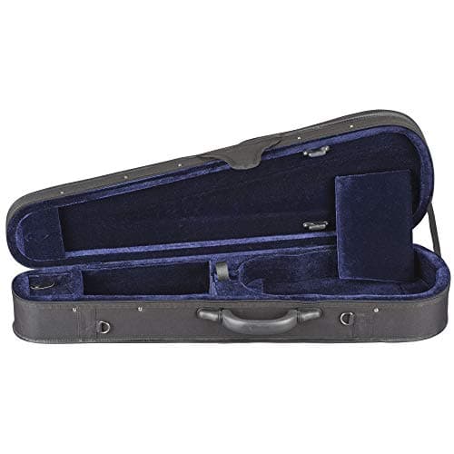 Toshira Shaped Violin Case Black Blue 1/4 Size