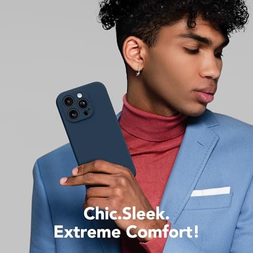 Magnetic for iPhone 16 Pro Max Case, Compatible with MagSafe, [Full Camera Protection][2 Screen Protectors] Silicone Shockproof Protective Phone Case for iPhone 16 Pro Max 6.9", Cobalt Blue